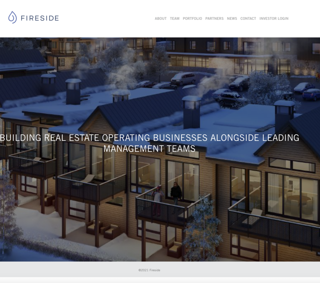 Fireside Investments homepage