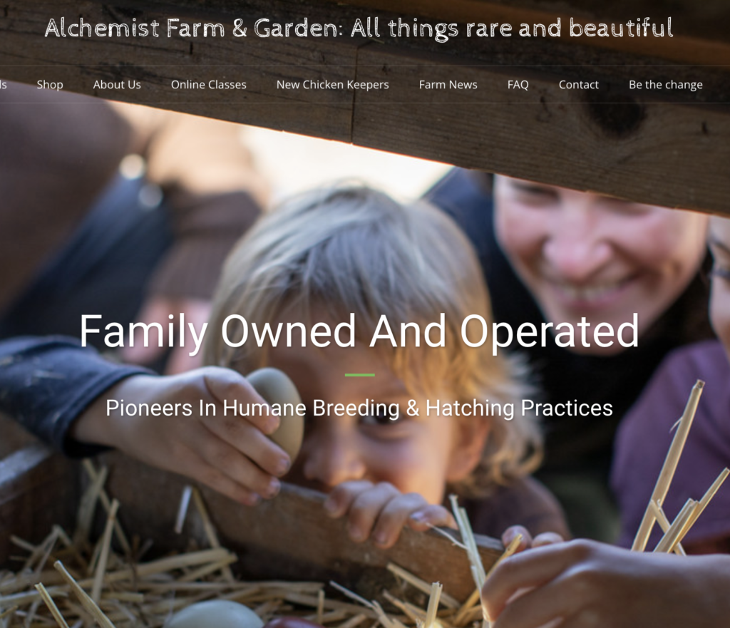 Alchemist Farm homepage