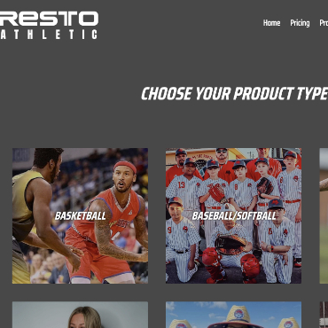 Resto Athletic homepage