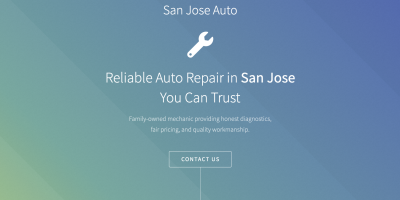 San Jose Auto homepage screenshot