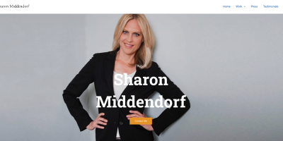 Screenshot 2026-01-20 at 11.46.35 AM Sharon Middendorf portfolio homepage screenshot.